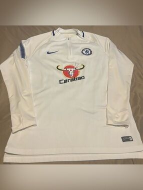 Chelsea FC Nike Carabao Cup Quarter Zip Top Size L